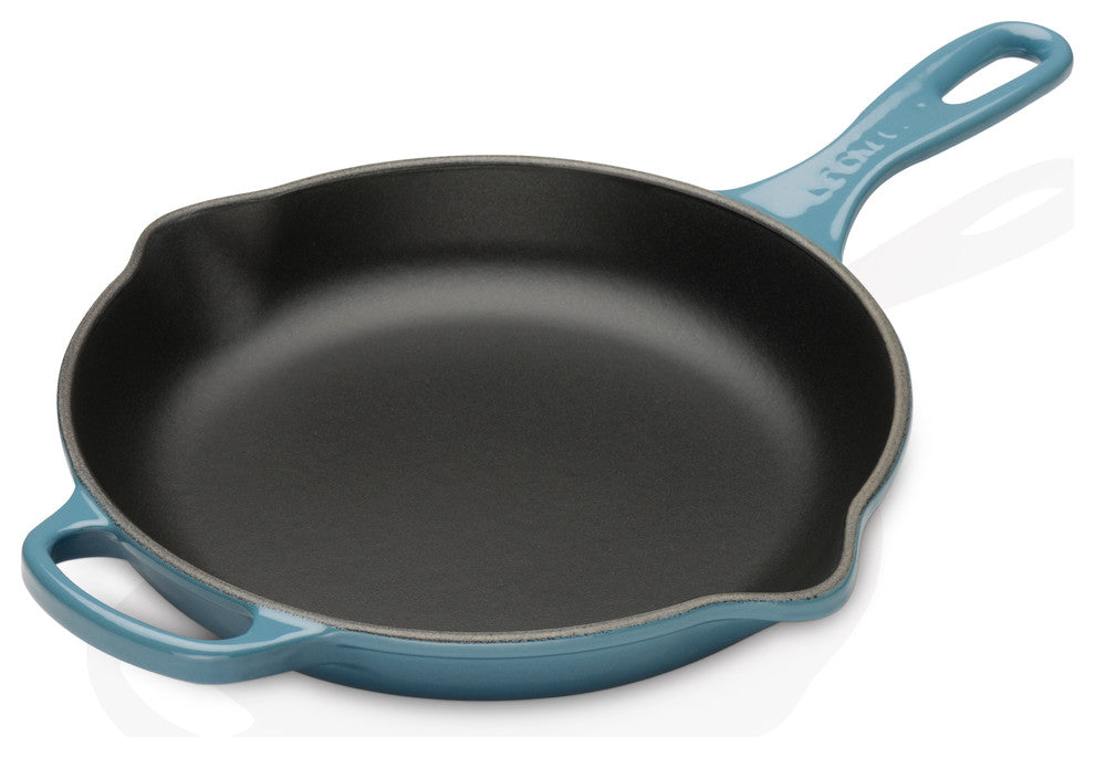 Le Creuset Signature Frying Pan With Metal Handle, 23 cm, Marine