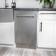 ZLINE 18" Tall Tub Dishwasher, DuraSnow With Stainless Steel Tub DWV-SN-18