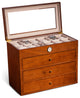 All With Time Watch Box, 48 Watch Slots, Cherry Wood