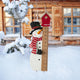 40"H Snowman Snow Gauge Yard Stake or Wall Decor