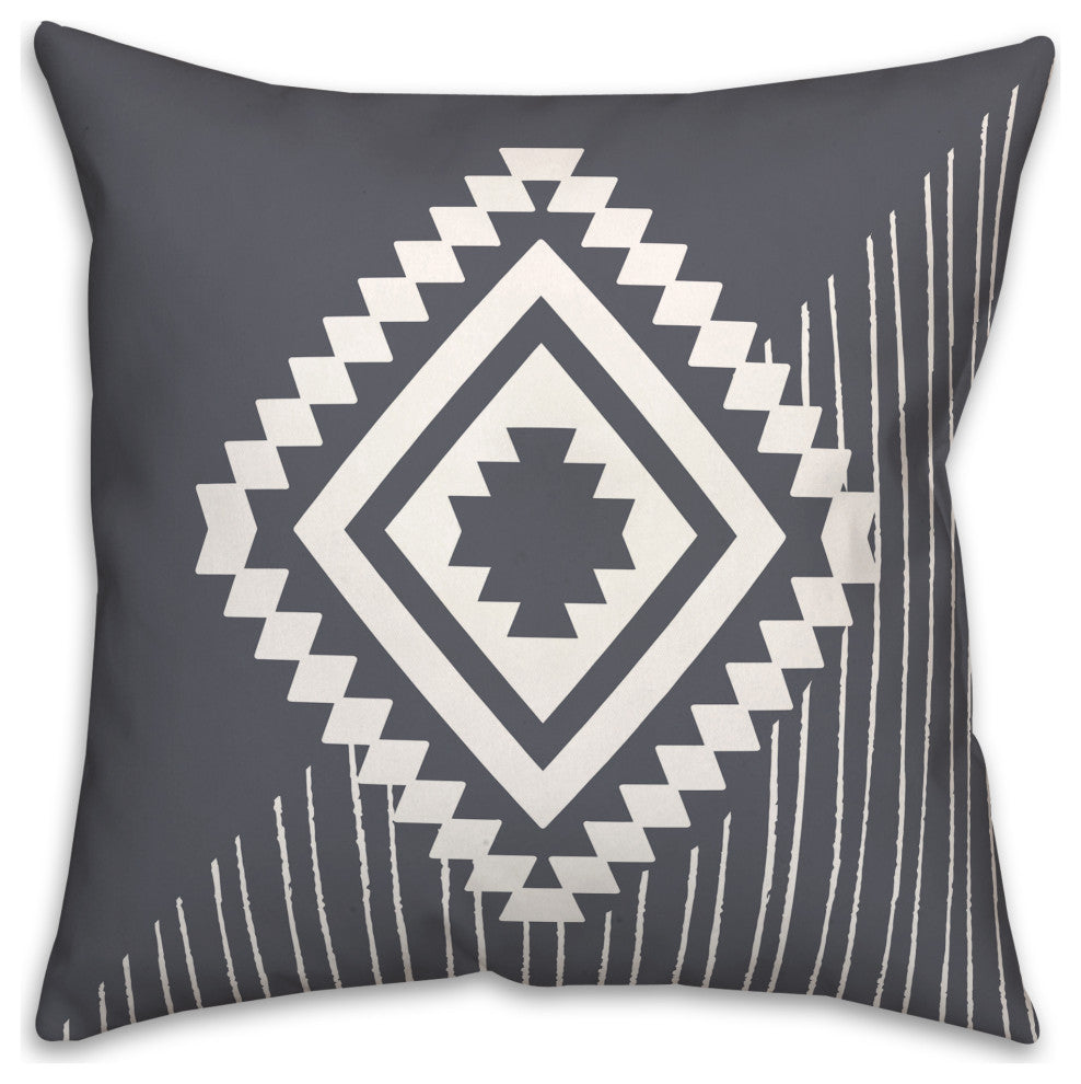 Southwest Diamond 18x18 Spun Poly Pillow