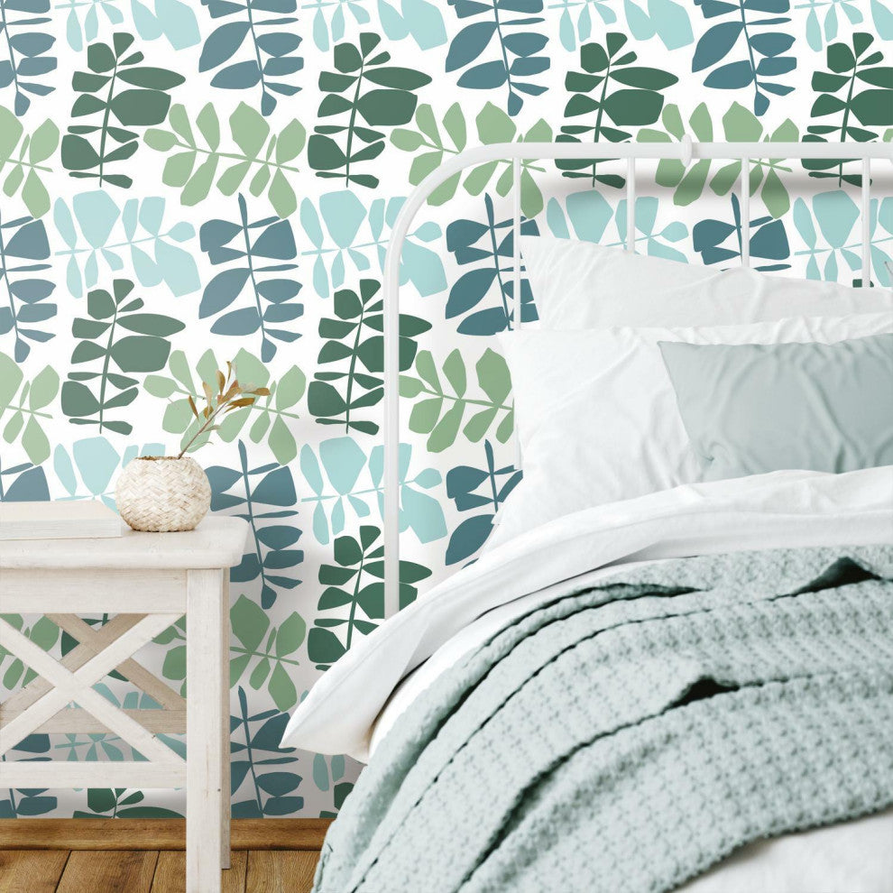 Leaf Sprigs Peel and Stick Wallpaper