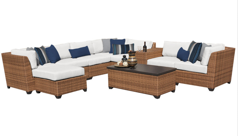 Laguna 10 Piece Outdoor Wicker Patio Furniture Set 10b