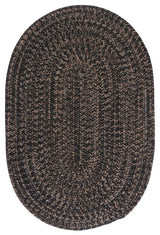 Colonial Mills Hayward HY19 Black Traditional Area Rug, Oval 12'x15'