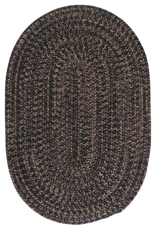 Colonial Mills Hayward HY19 Black Traditional Area Rug, Oval 12'x15'