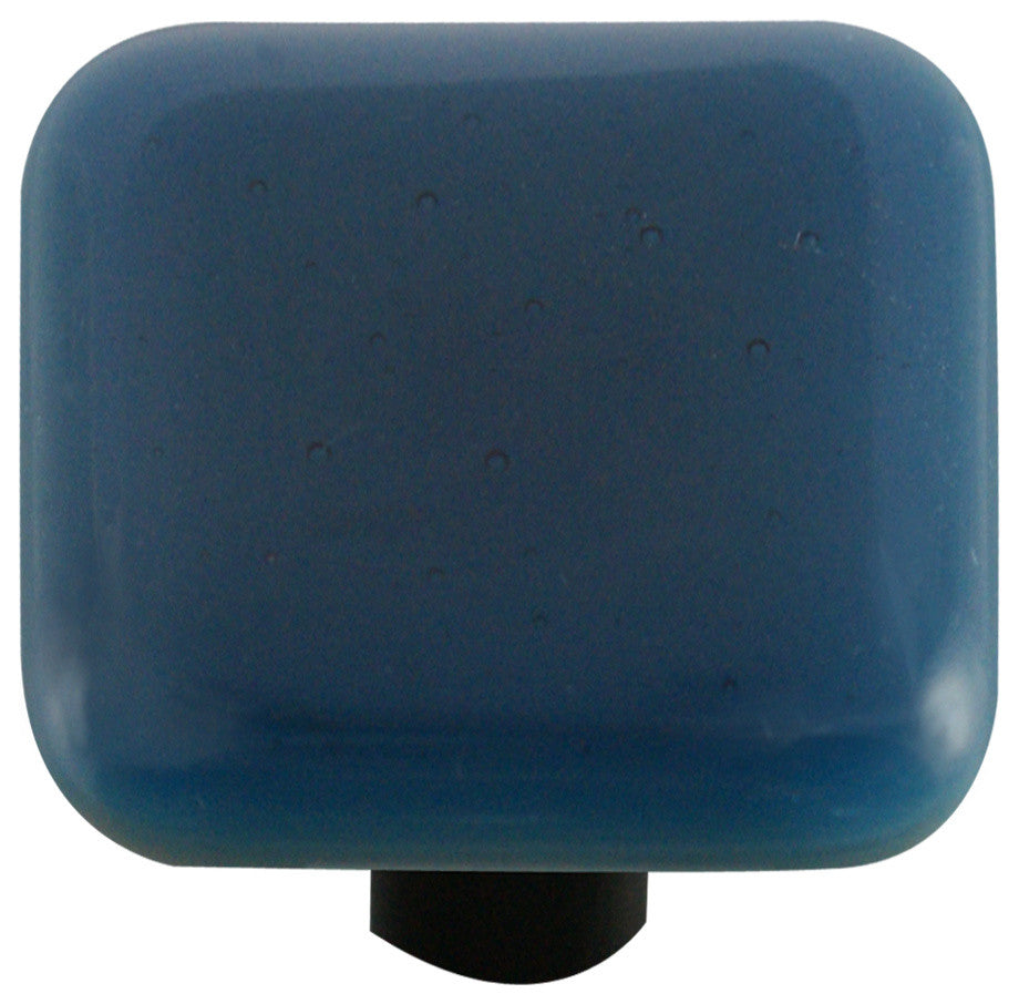 Steel Blue Knob, Black Post