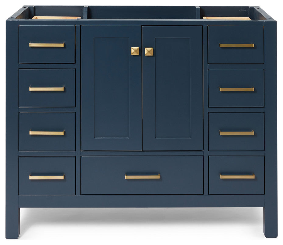 ARIEL Cambridge 42" Single Sink Bathroom Vanity Base Midnight Blue
