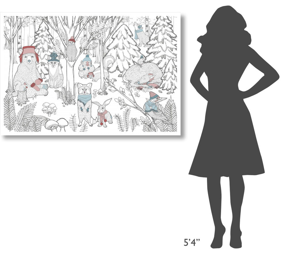 "Color the Forest Color XIII" Digital Paper Print by Elyse DeNeige, 50"x34"