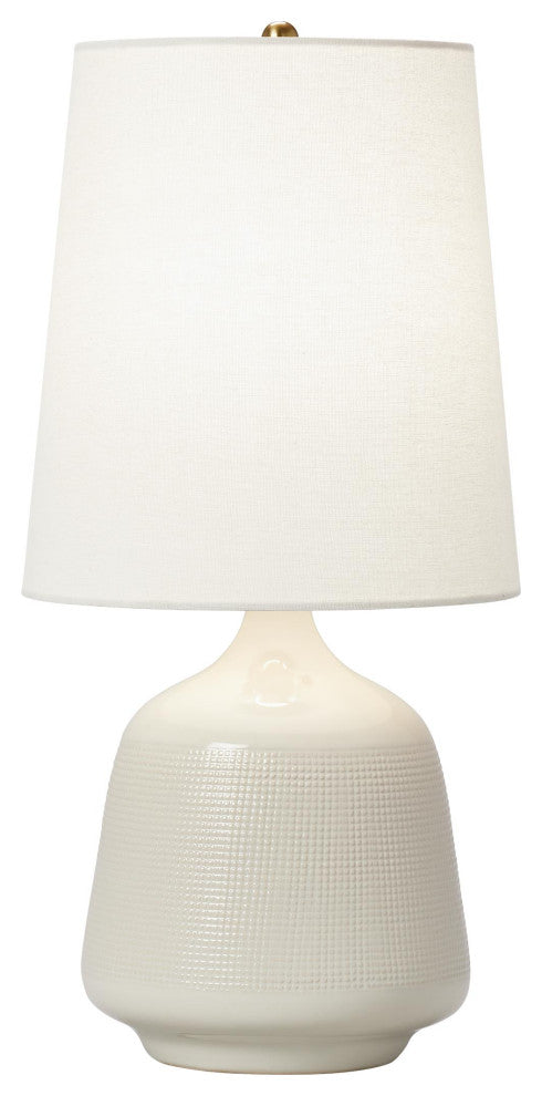 Ornella Casual 1-Light Indoor Small Table Lamp, New White