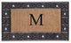 A1HC First Impression Rubber and Coir Decorative Tray Doormat 18"x30", M