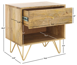 Safavieh Marigold Nightstand, Natural