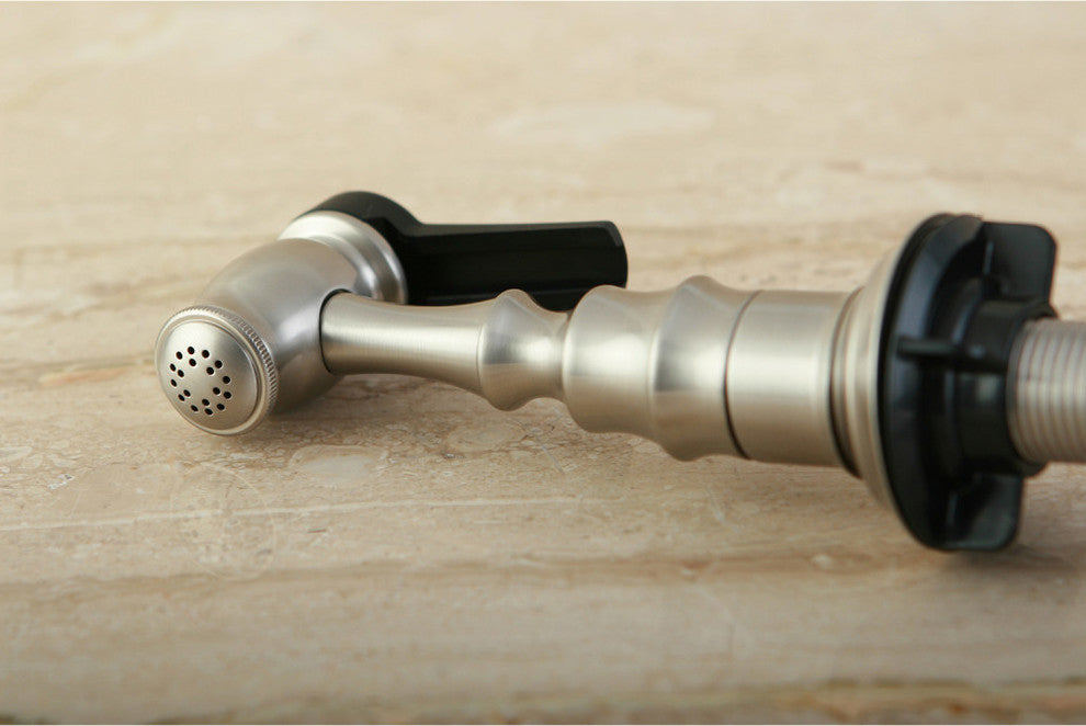Gourmet Scape Kitchen Faucet Side Sprayer, Brushed Nickel
