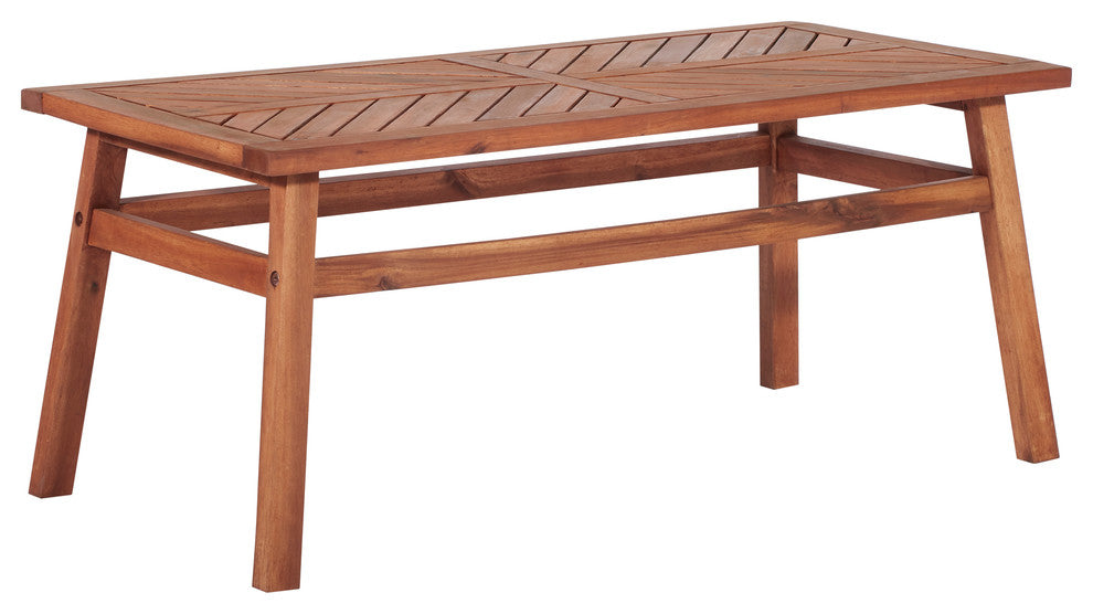 Patio Wood Coffee Table, Brown