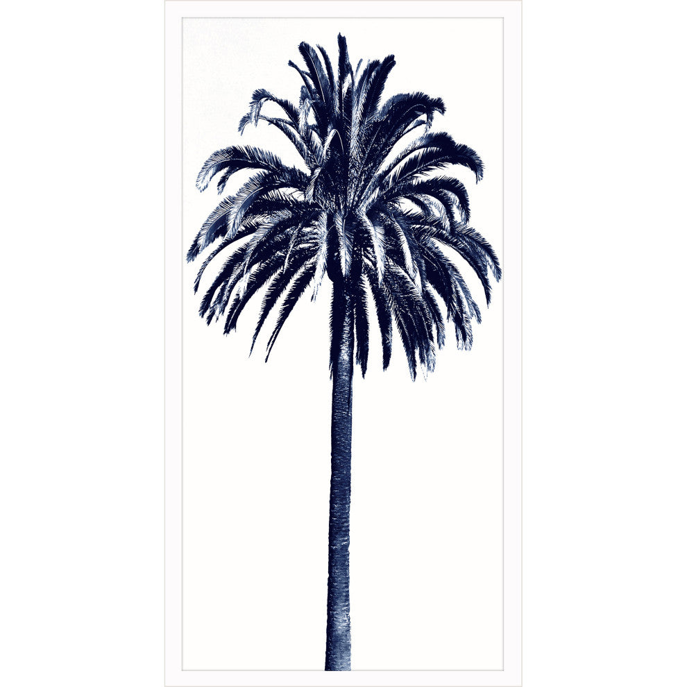 Palm Tree Blue III Framed Art