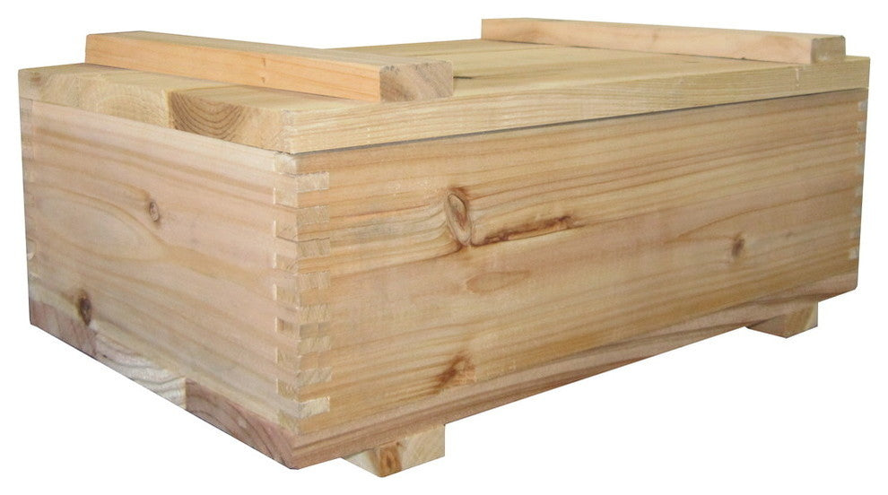 Timber Valley Cedar Storage Box With Lid, Set of 2