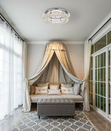 Modern Chrome 1-Light Flush Mount