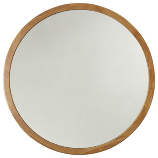 Chloe'S Reflection Maple Finish Framed Wall Mirror 32" Height