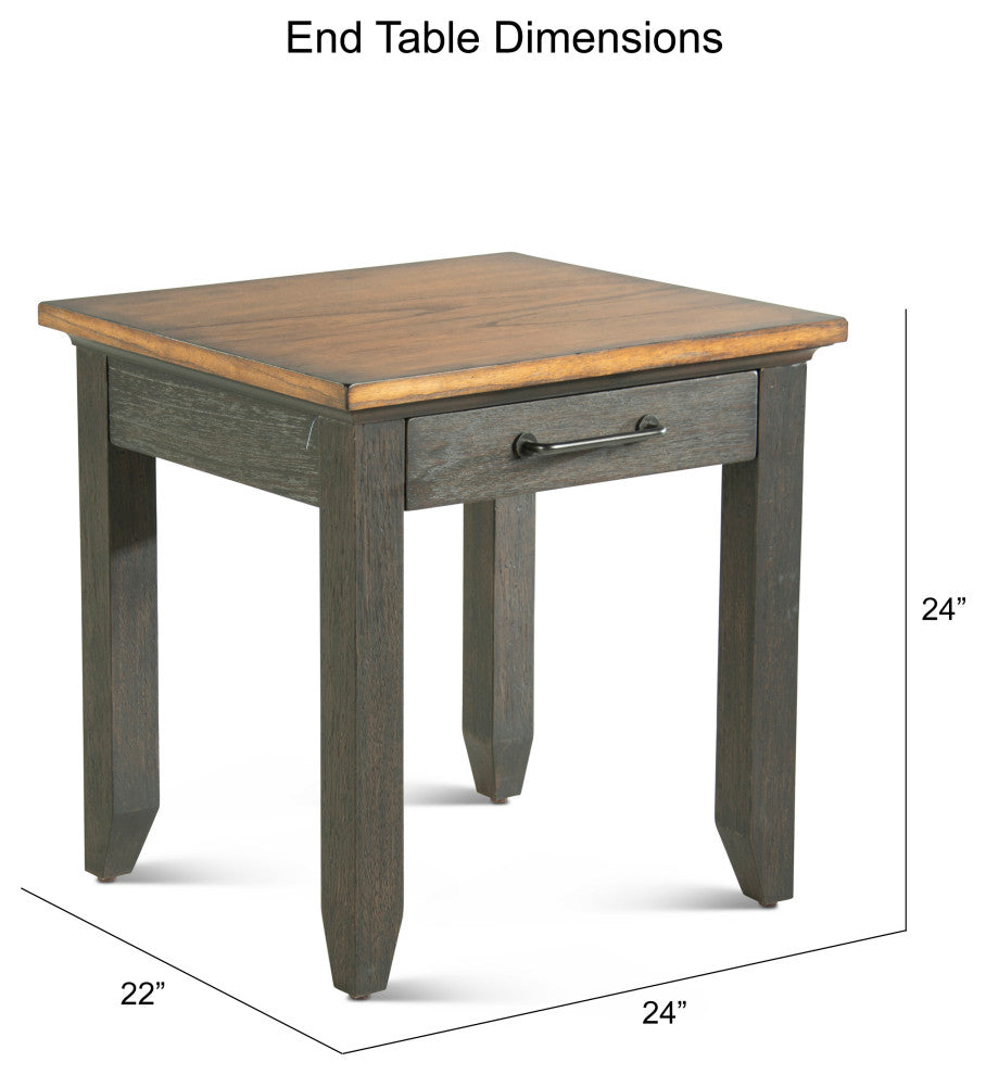 Bear Creek End Table Brown