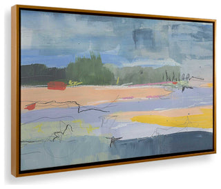 "Evening Radiance" - Abstract Interpretation of Dusk Canvas Art
