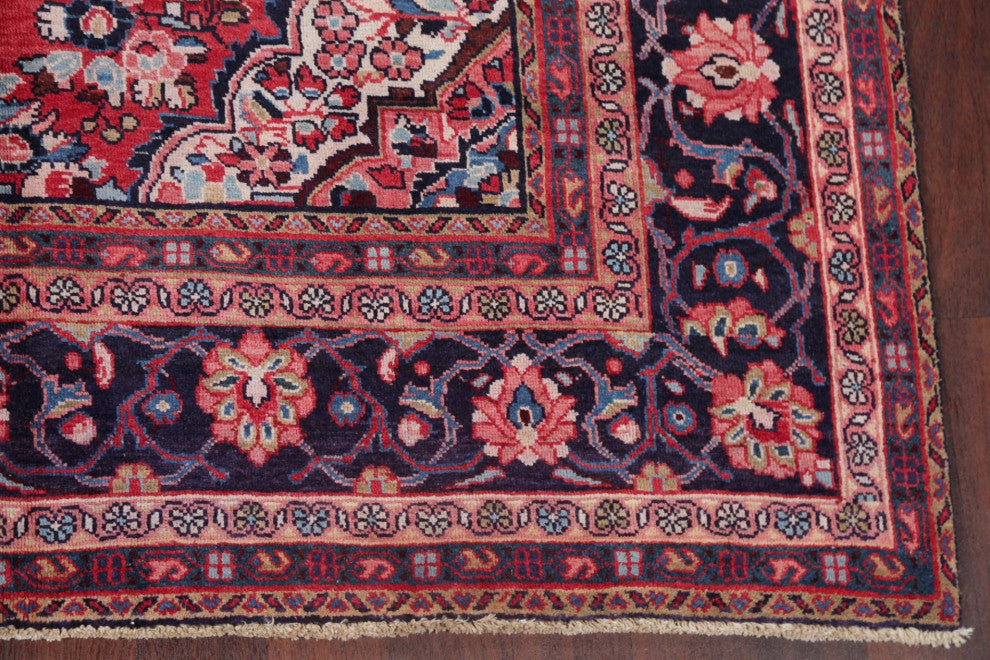 Consigned, Oriental Vintage Traditional Handmade Persian Area Rug, Red, 7x10