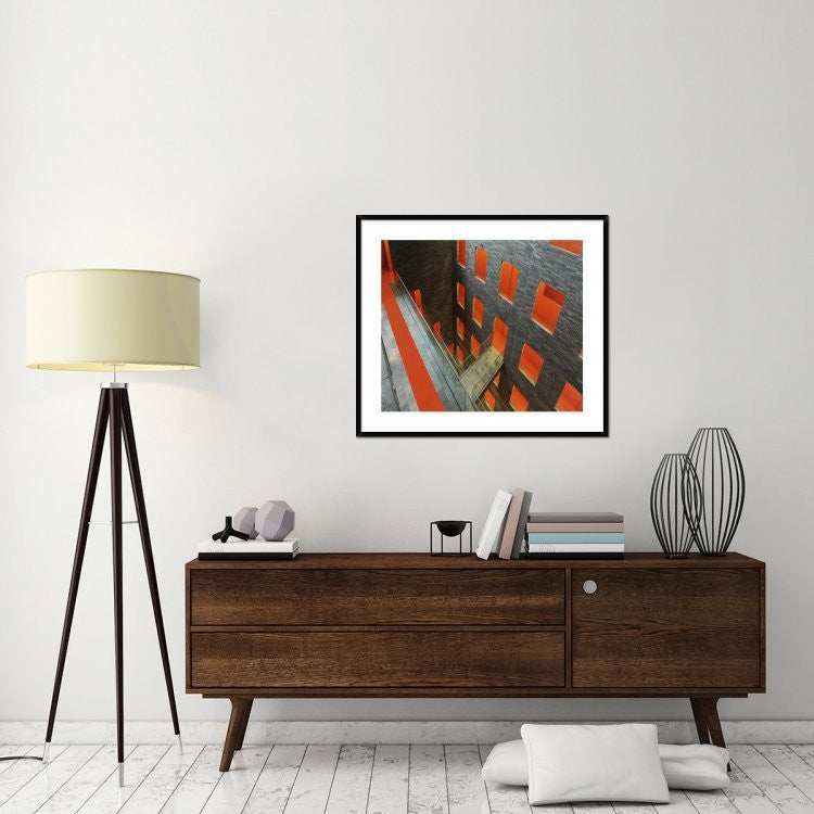 "The Orange Carpet" Framed Digital Print by Huib Limberg, 38x33"