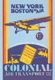 Colonial Air Transport - New York to Boston by Air - Fine Art Giclee Print
