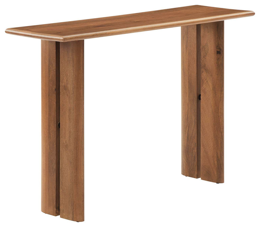 Amistad Wood Console Table - Walnut