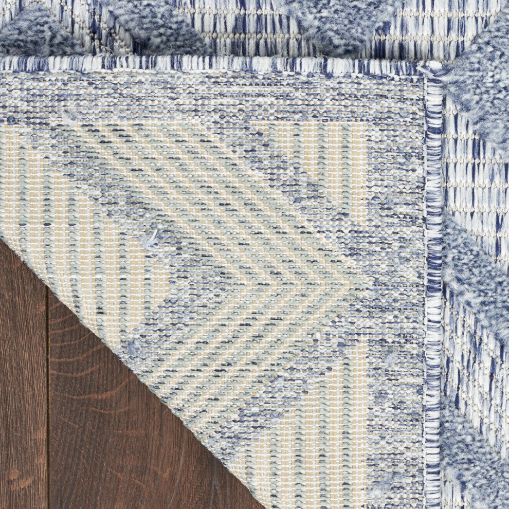 Nourison Versatile 8' x 10' Denim Blue Modern Area Rug
