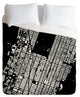 Deny Designs CityFabric Inc NYC Midtown Black Duvet Cover - Lightweight