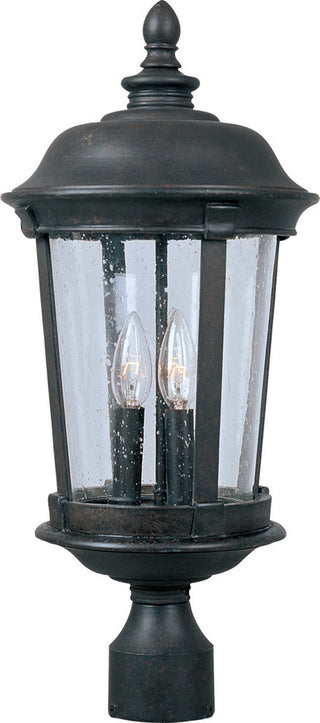 Maxim Dover VX 3-Light Outdoor Pole/Post Lantern Bronze - 40092CDBZ