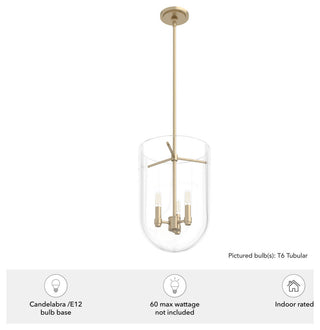 Hunter Sacha Alturas Gold 3 Light Pendant Ceiling Light