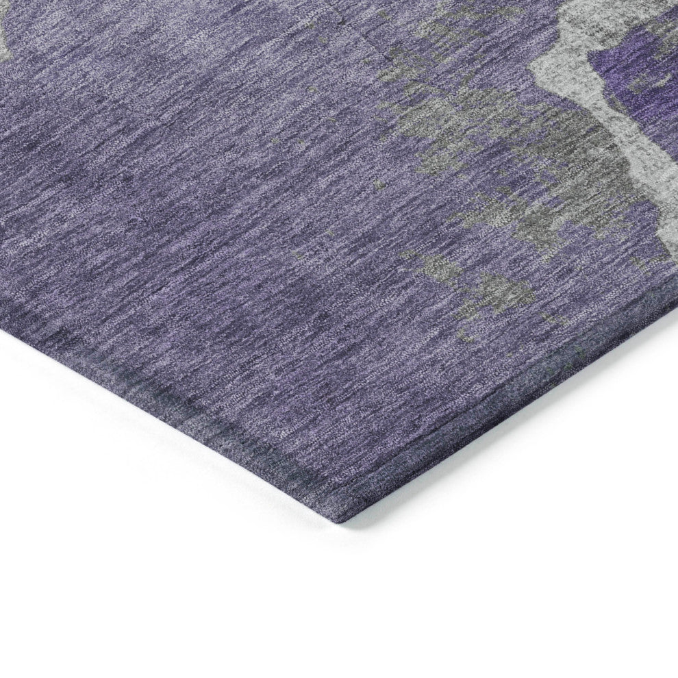 Machine Washable Indoor/Outdoor Chantille ACN1889 Purple 2'6" x 3'10" Rug