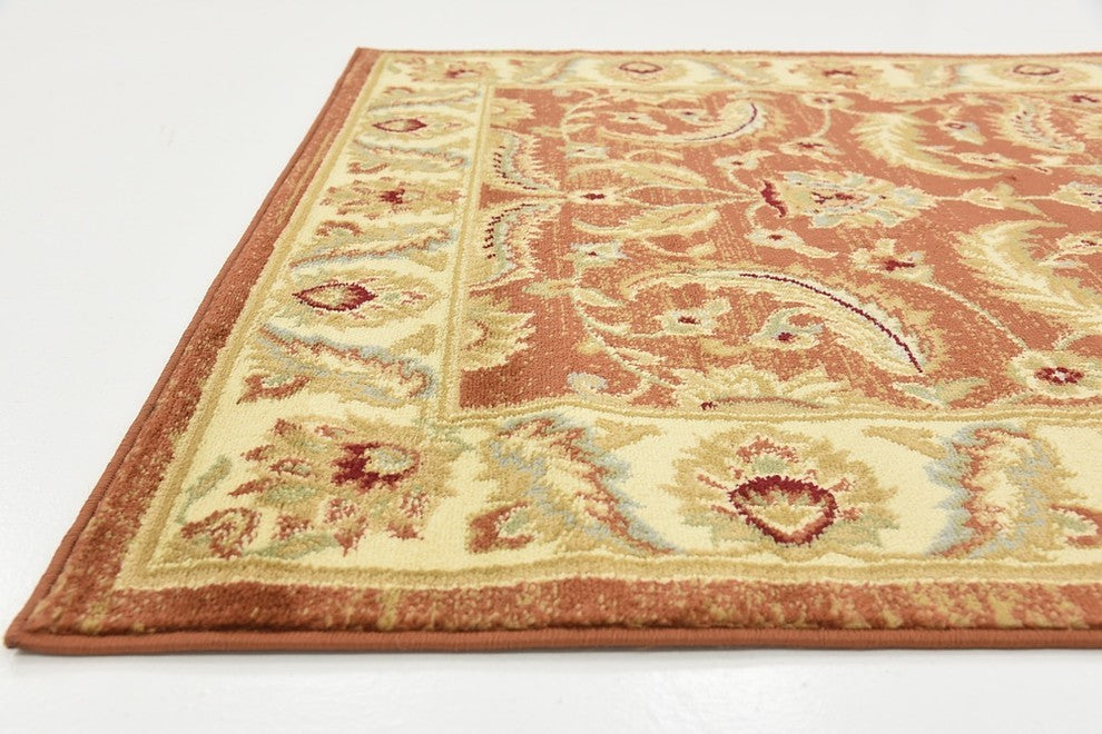 Unique Loom Brick Red Hickory Voyage 4'' 0 x 6'' 0 Area Rug