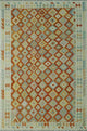 Sun Faded Kilim Malikzay Ivory Rug