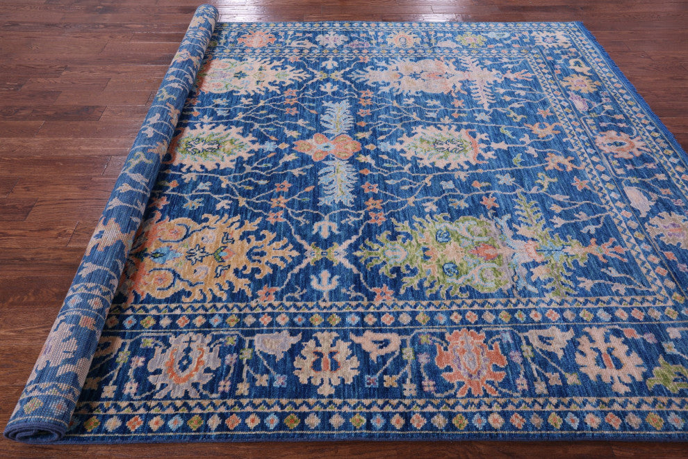 Handmade Turkish Oushak Wool Rug 8' 1" X 10' 0" - Q15660