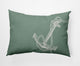 14x20" Anchored Nautical Decorative Indoor Pillow, Sage