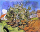 Vincent Van Gogh Landscape With Three Trees and a House Wall Decal