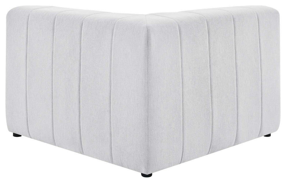Sofa Corner Chair, Fabric, Ivory White, Modern, Living Lounge Hotel Hospitality