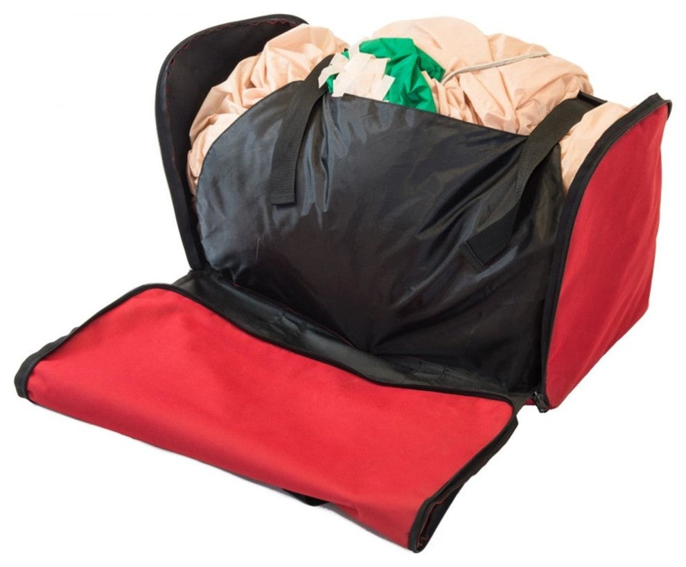 23" Red and Black Inflatables Christmas Storage Bag