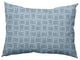 Criss Cross Bunnies Easter Decorative Lumbar Pillow, After Rain Blue, 14x20"