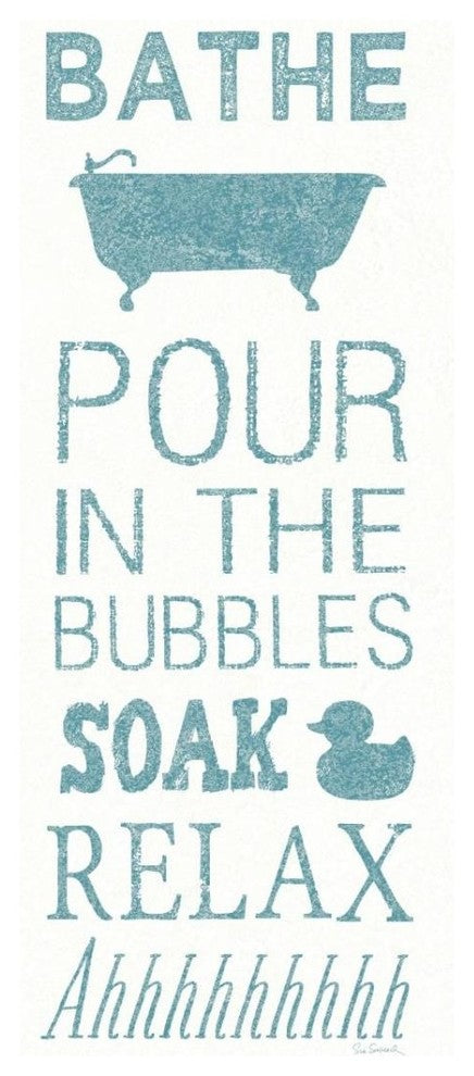 "Hand Towel Bath" Digital Paper Print by Sue Schlabach, 14"x32"