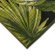 Marina Jungle Leaves Indoor/Outdoor Rug, Black, 6'6"x9'3"