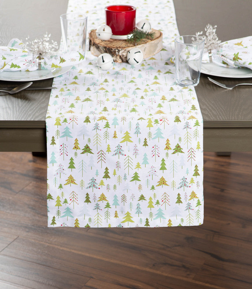 Holiday Woods Printed Table Runner 14"x72"