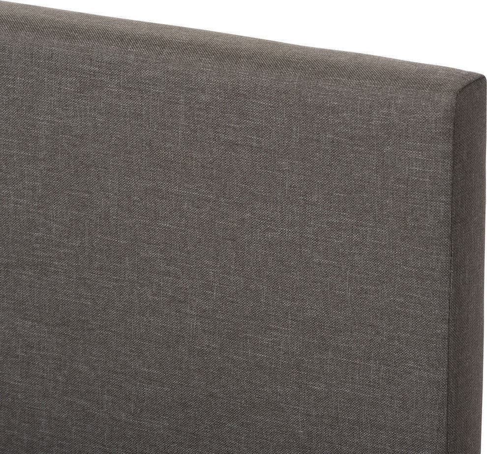 Elizabeth Fabric Upholstered Panel-Stitched Platform Bed, Queen