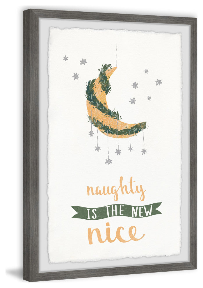 "Naughty and Nice" Framed Painting Print, 20x30
