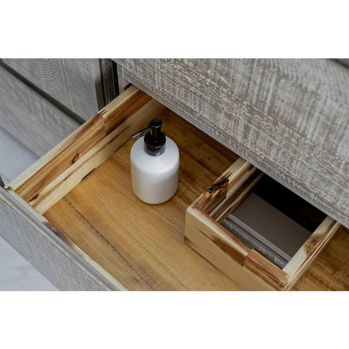 Fresca Formosa Modern 72" Ash Wall Mount Double Sink Vanity, Faucet Fft1030ch