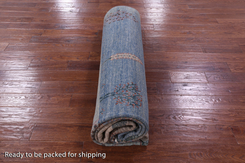 Persian Gabbeh Tribal Handmade Rug 8' 9" X 11' 7" Q9684
