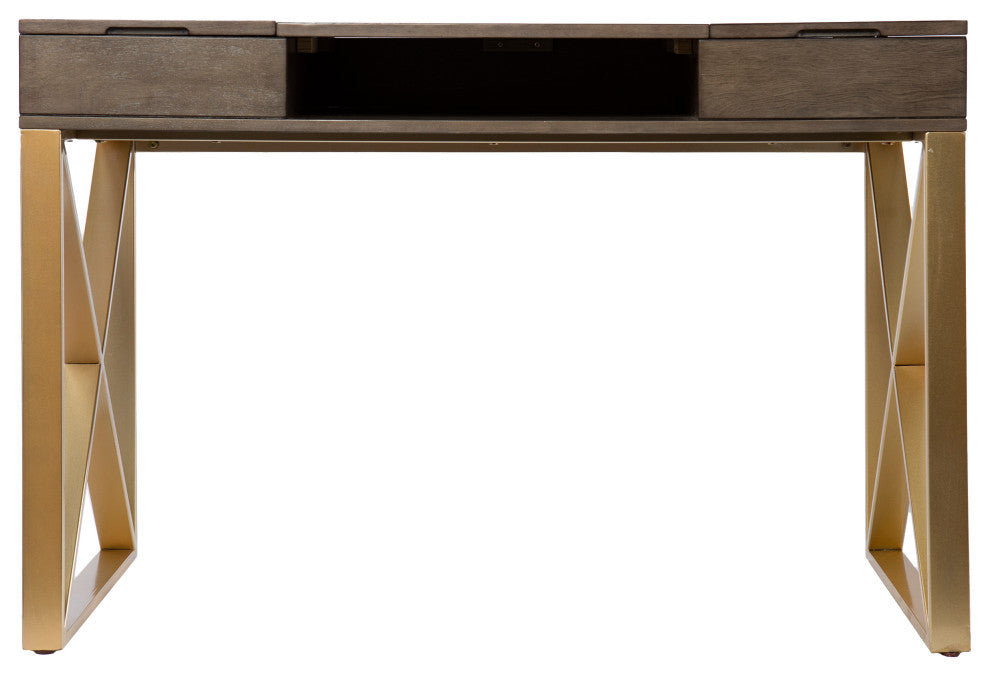 Sawyer Two-Tone Desk With Storage