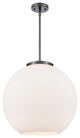 Athens Pendant, Matte Black, Matte White, Matte White