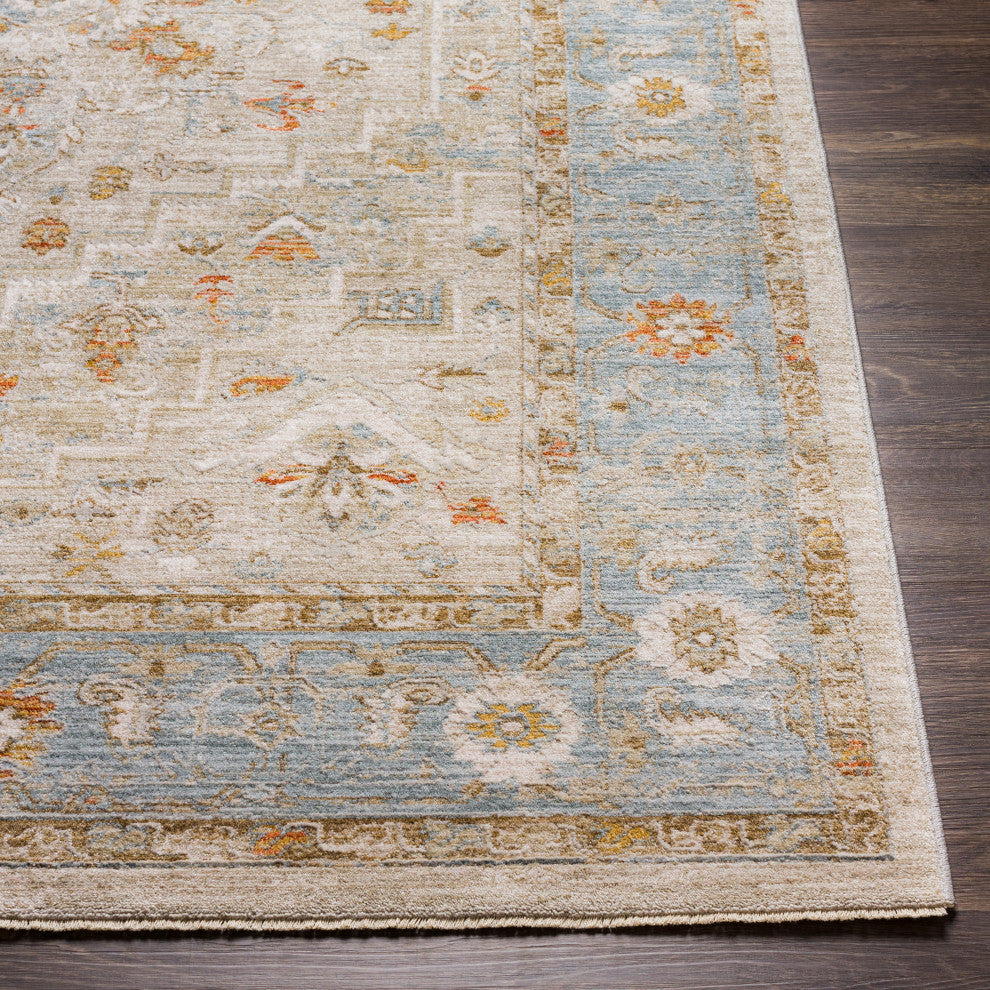 Avant Garde AVT-2316 Traditional Olive/Blue 5'x7'5" Area Rug
